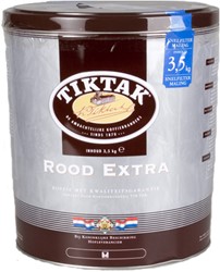 Koffie tiktak rood extra snelfilter blik 3,5 kilo  Koffie tiktak rood extra snelfilter blik 3,5 kilo 